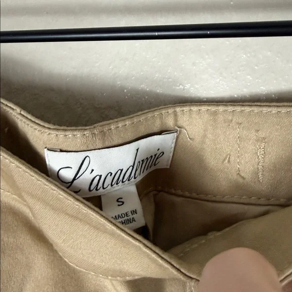 L'Academie Noma Tan Cotton Midi Skirt - Picture 6 of 6